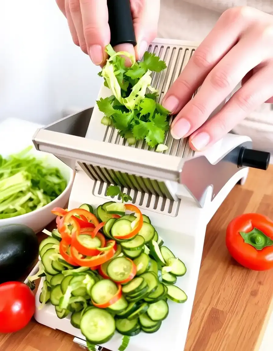 Mandoline de cuisine réglable en acier inoxydable avec tranches de légumes