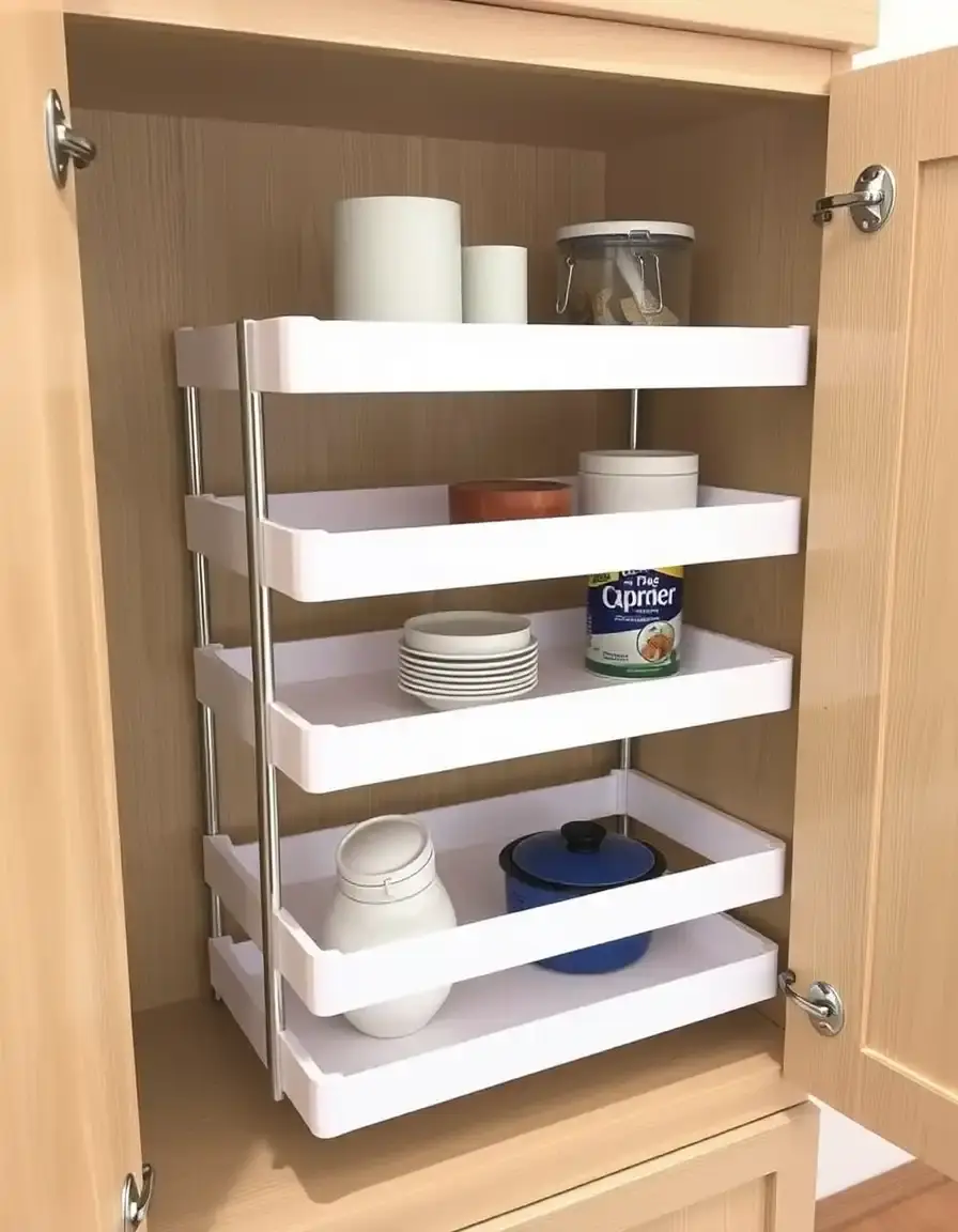 Tower Shelf Organizer pour colonne de cuisine