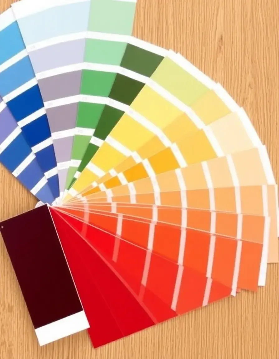 Nuancier de couleurs pour peinture cuisine
