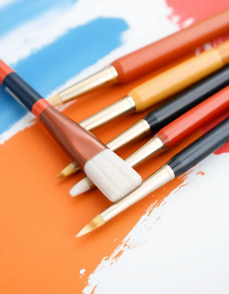 Ensemble de pinceaux de précision pour retouches peinture cuisine