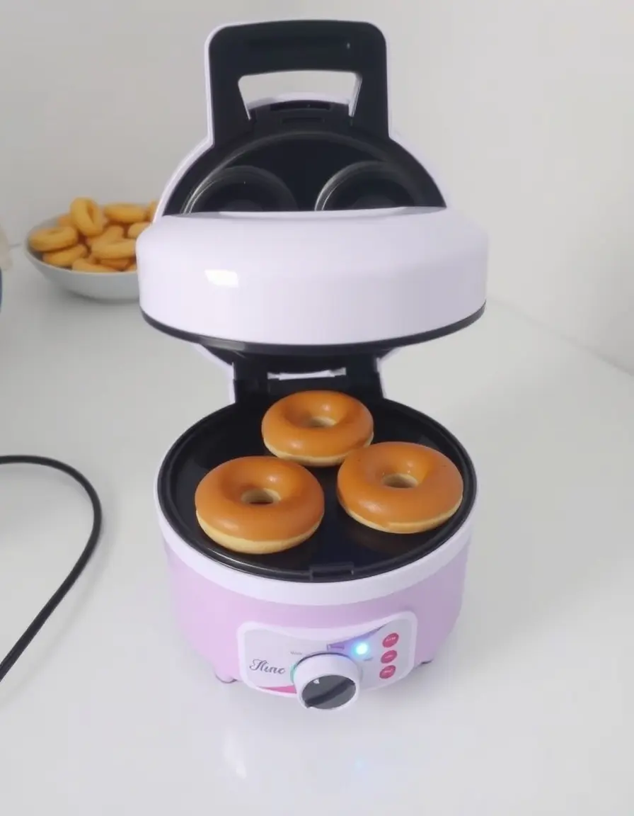Mini machine à donuts électrique pour cuisson rapide