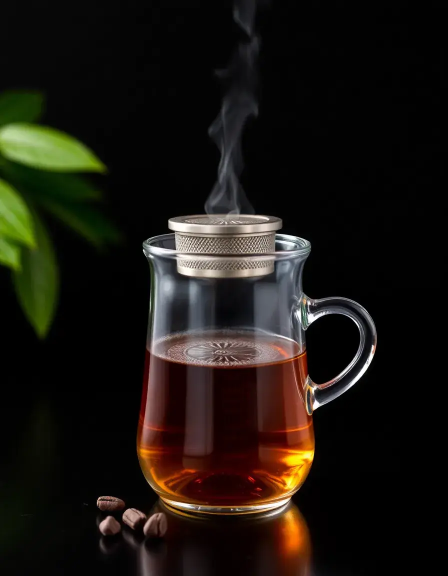 Infuseur à thé libanais en verre avec filtre intégré