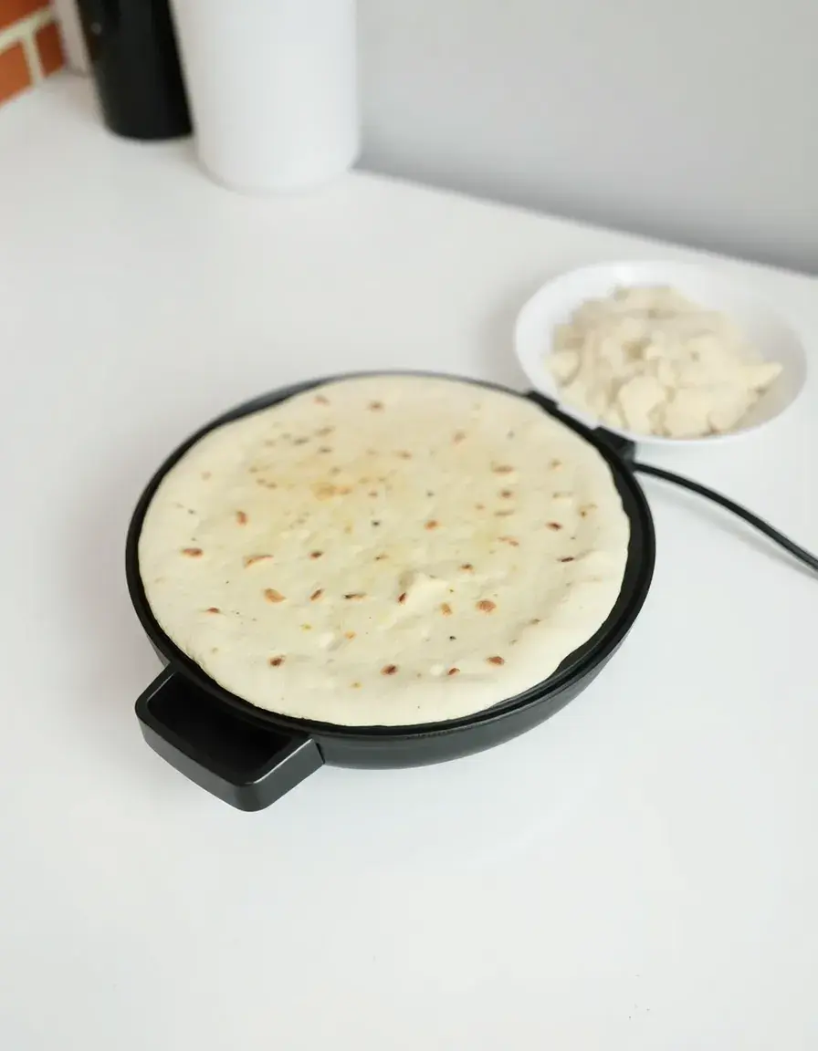 Appareil électrique anti-adhésif pour crêpes Injera éthiopiennes
