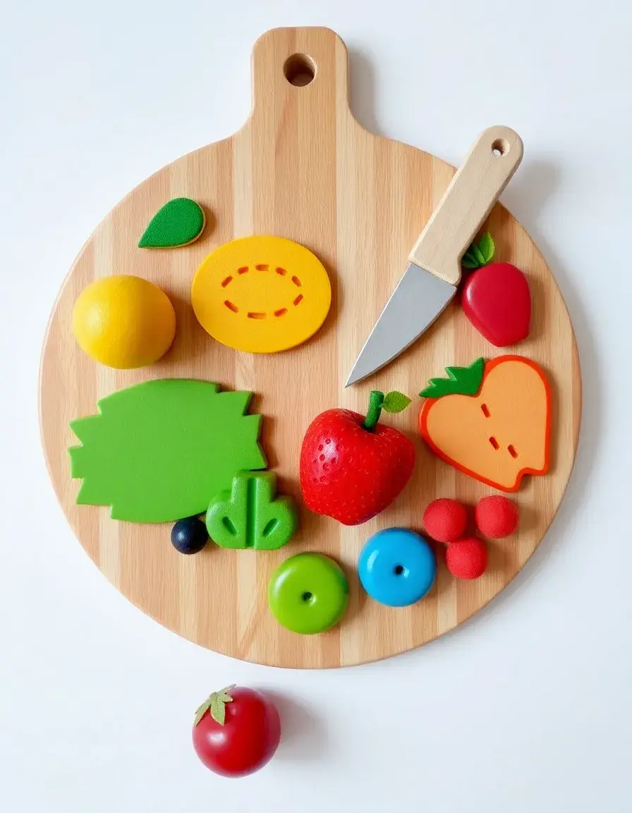 Planche à découper en bois jouet enfant
