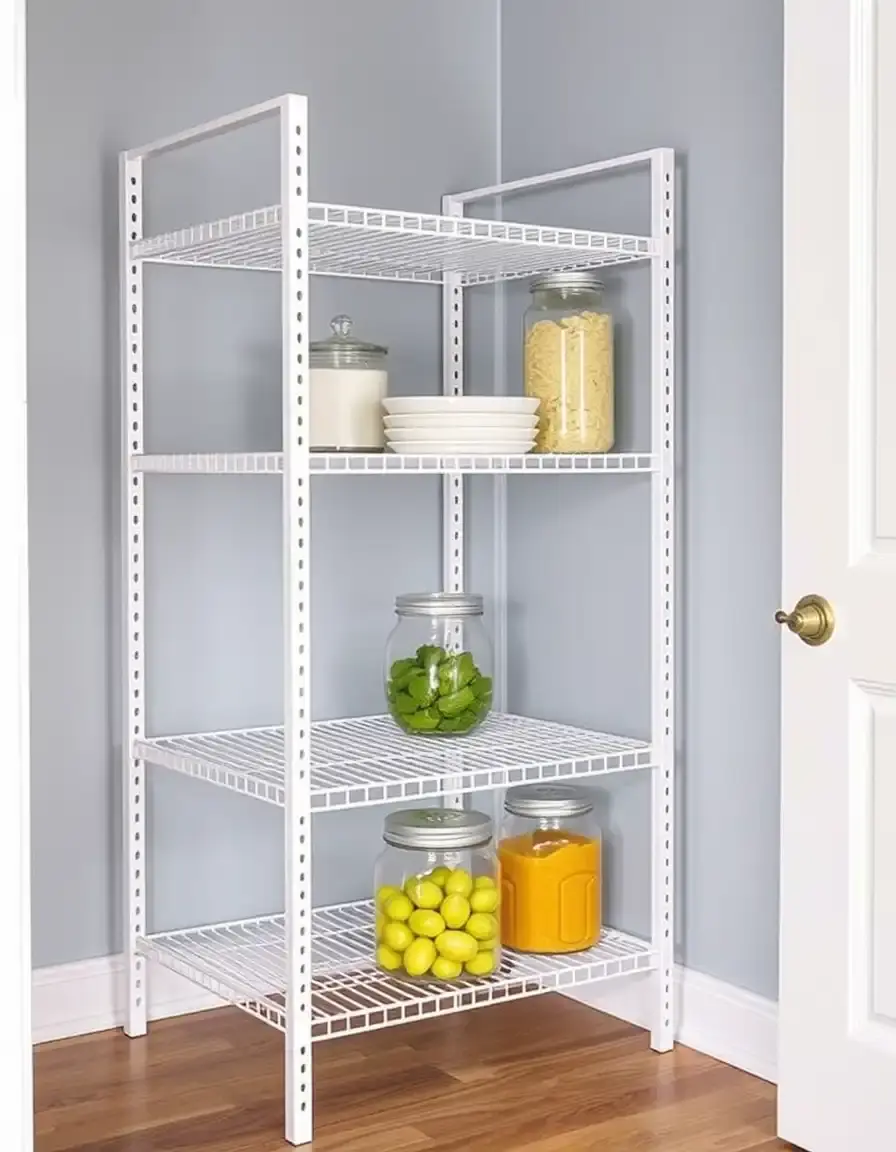 Étagère modulable pour garde-manger cuisine et dépendance
