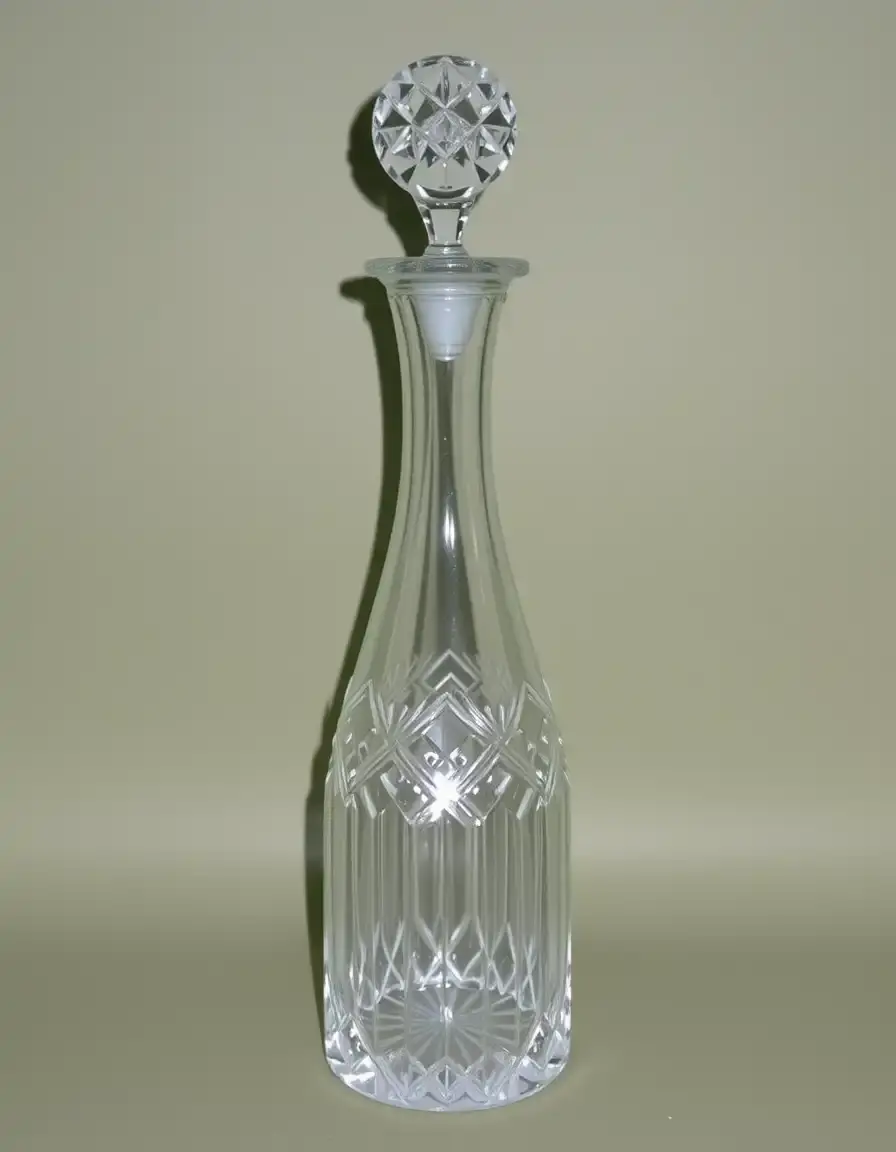 Carafe à vin en cristal de plomb avec bouchon