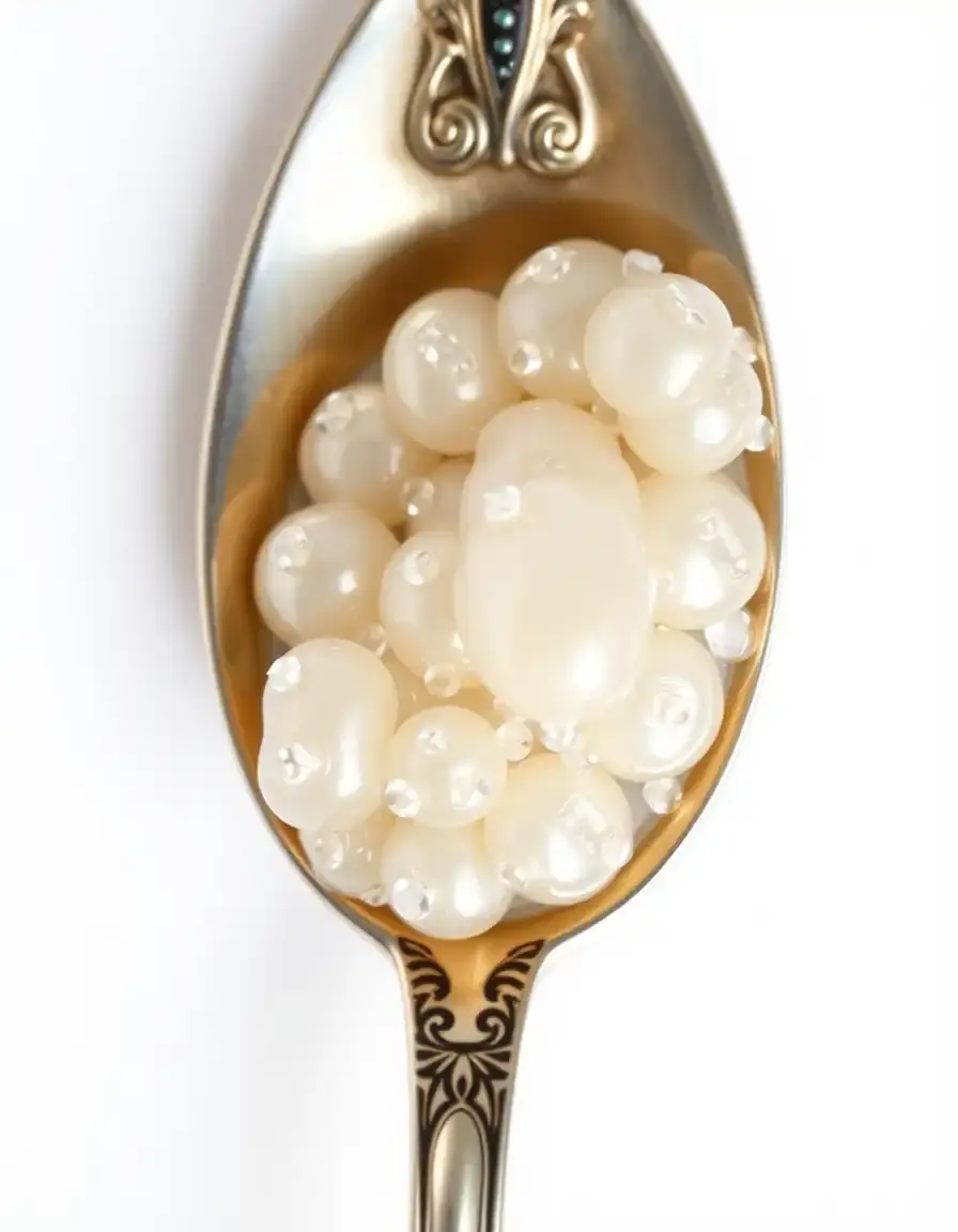 Cuillère à caviar en nacre délicate