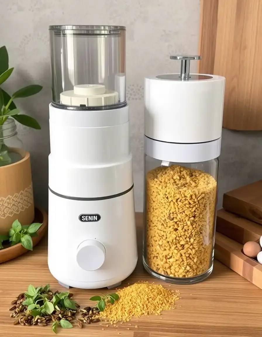 Moulin à épices électrique puissant pour poudres fines