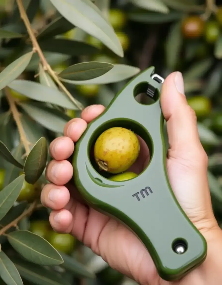 Dénoyauteur d'olives manuel pour préparation rapide caponata