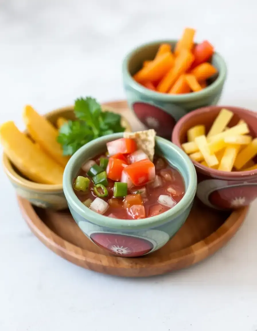 Ensemble de bols à salsa colorés en céramique