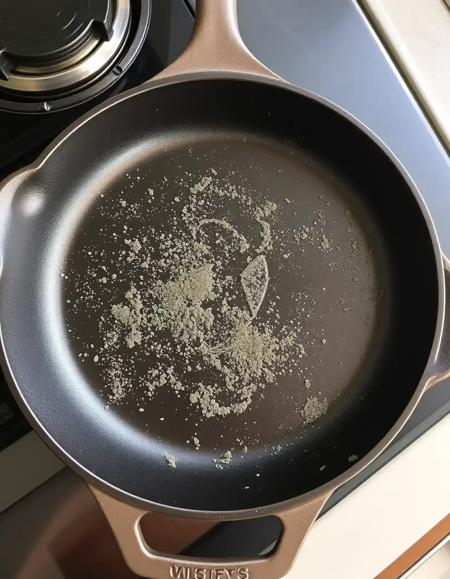 Poêle en fonte pour saisir les tournedos