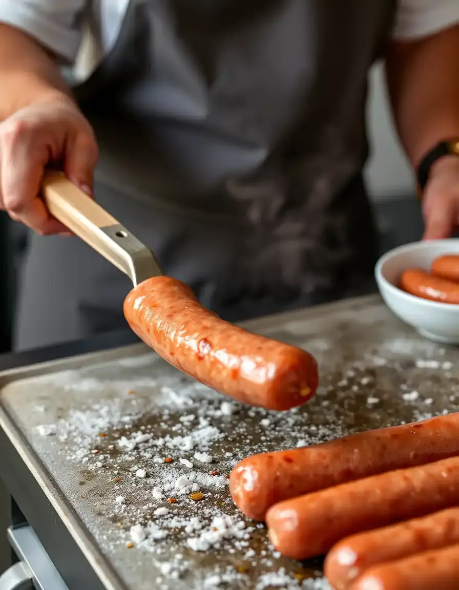 Spatule large pour retourner le boudin sans le casser