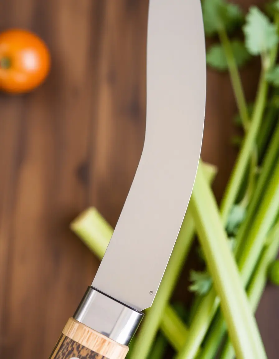 Couteau d'office courbe pour parer les légumes