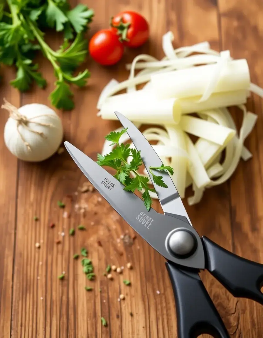 Ciseaux à herbes 5 lames pour tiges de fenouil