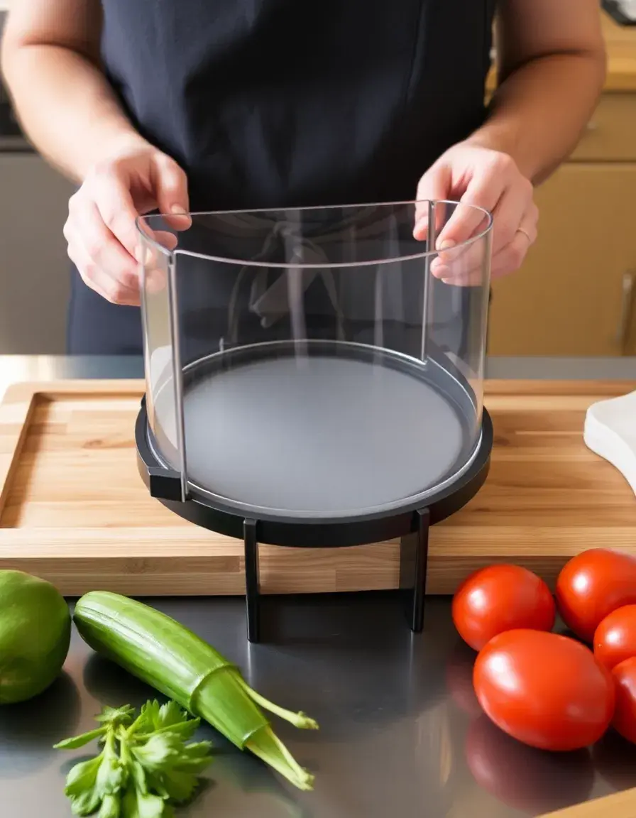 Poussoir de sécurité pour mandoline de cuisine
