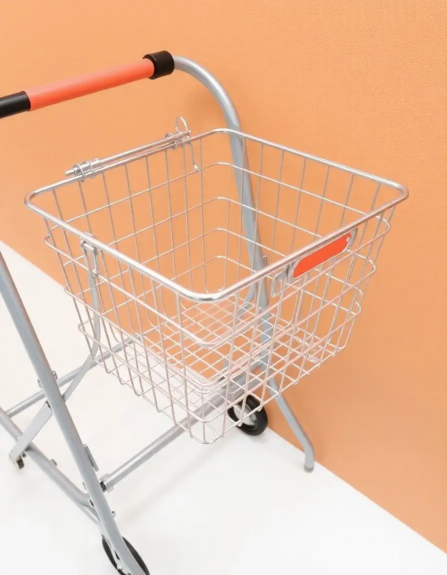 Panier métallique amovible pour chariot de cuisine