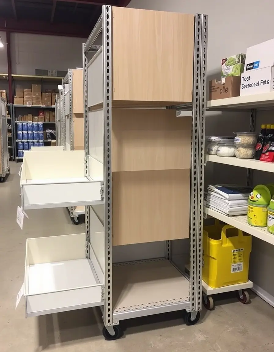 Séparateurs ajustables pour étagères de cuisine