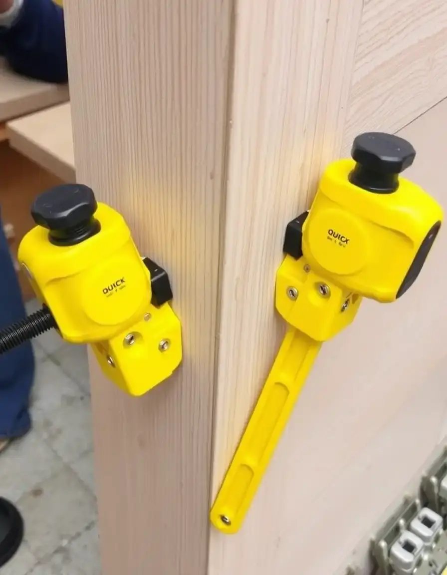 Serre-joints rapides pour installation de façade de cuisine