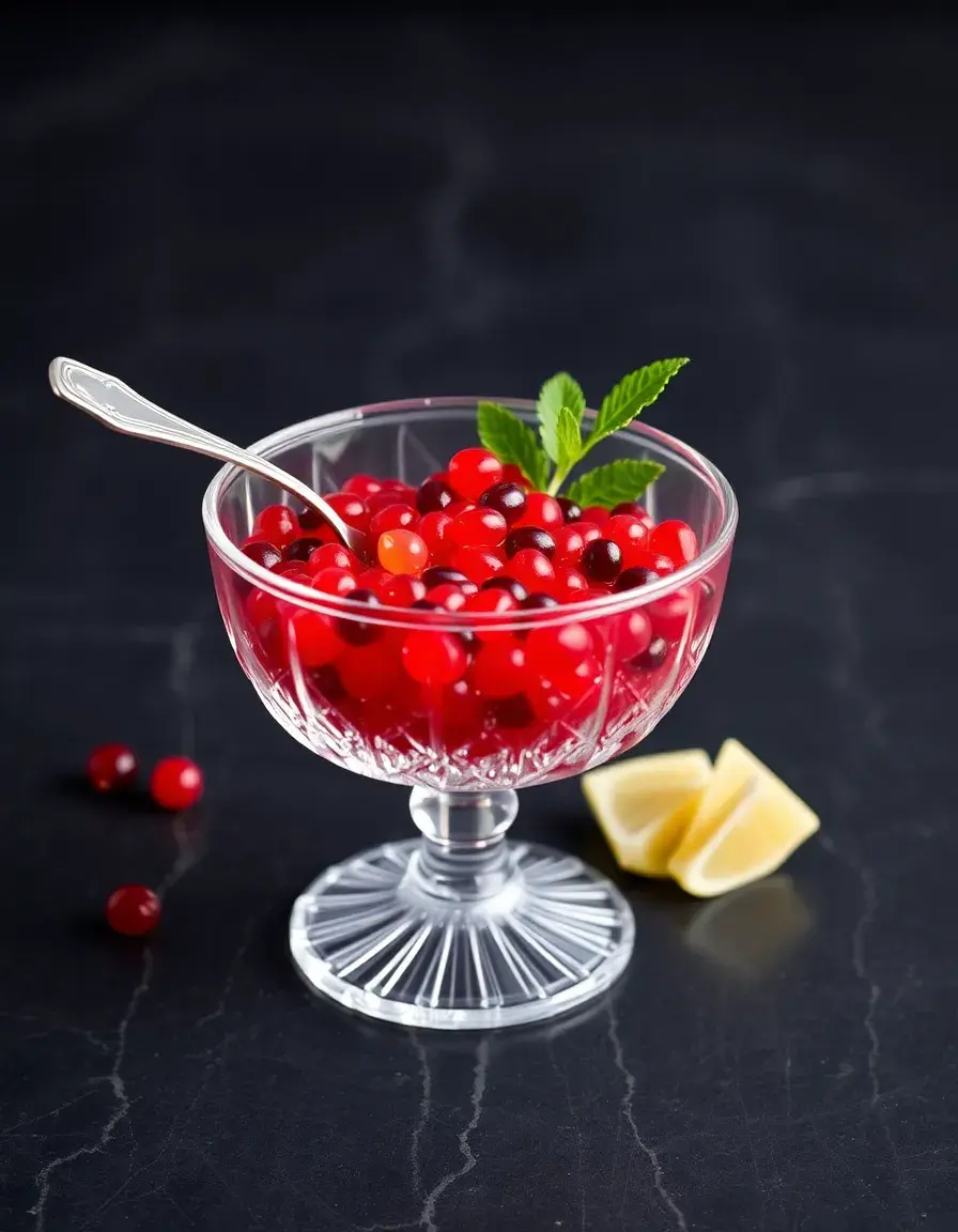 Service à caviar en verre luxueux avec cuillère assortie