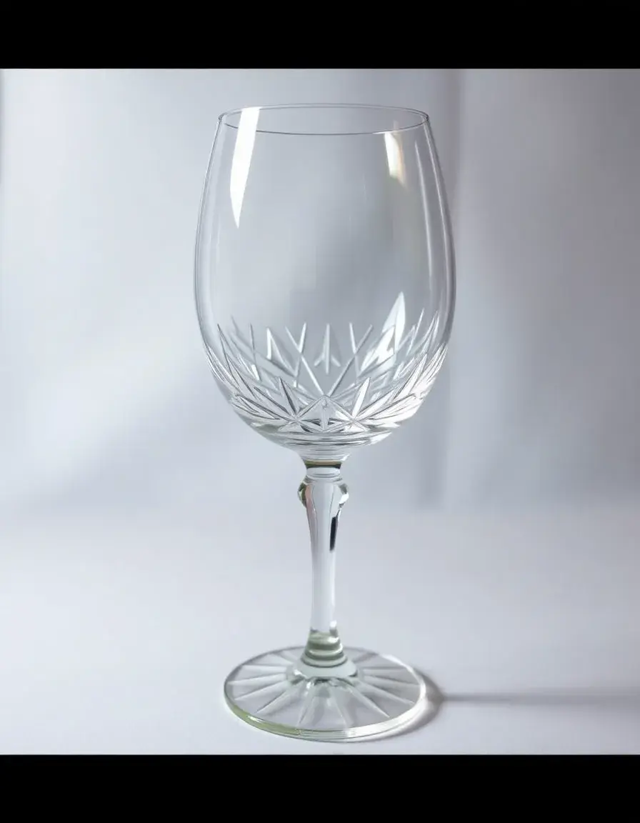 Verre à vin en cristal sans pied design moderne