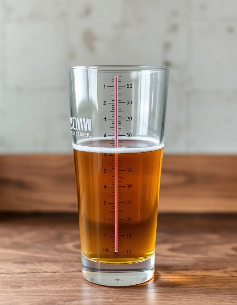 Hydromètre en verre pour brassage et densité des liquides