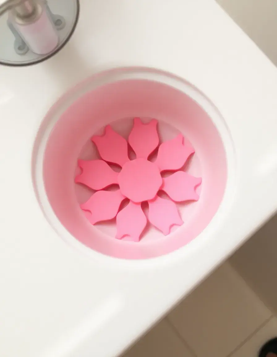 Filtre d'évier en silicone en forme de fleur pour retenir les débris