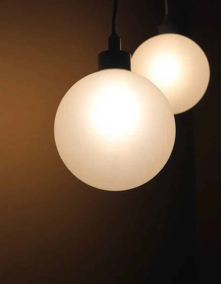 Globe en verre dépoli pour luminaire de cuisine