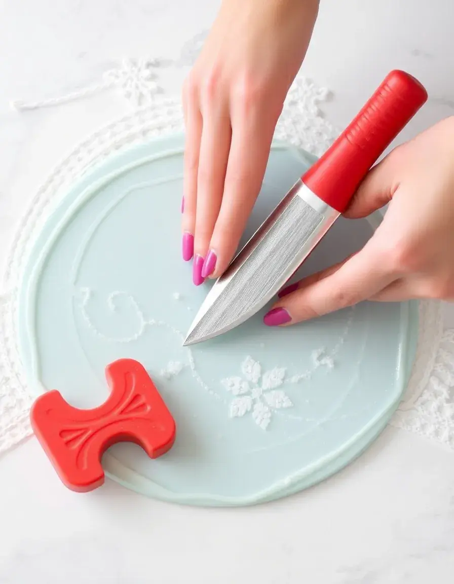 Outil à lisser les glaçages et décorer les gâteaux
