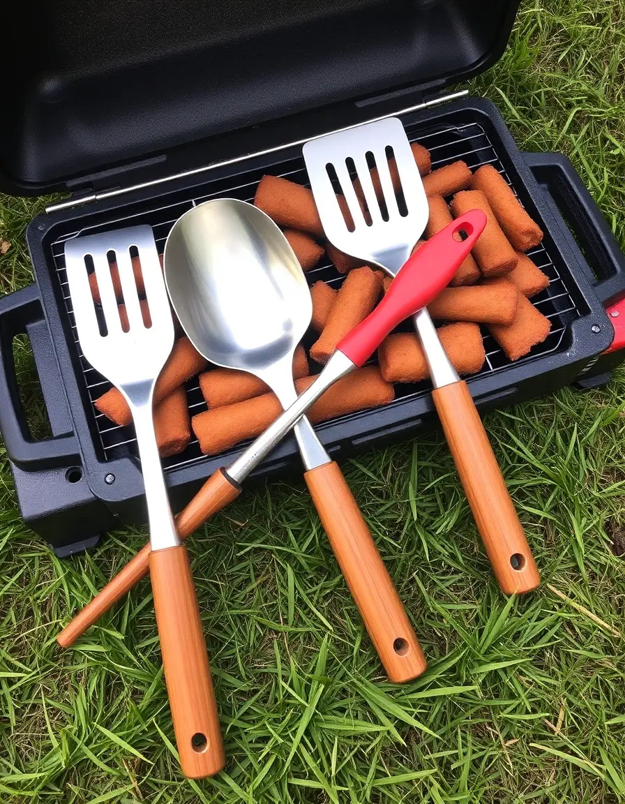 Set d'ustensiles BBQ à longs manches