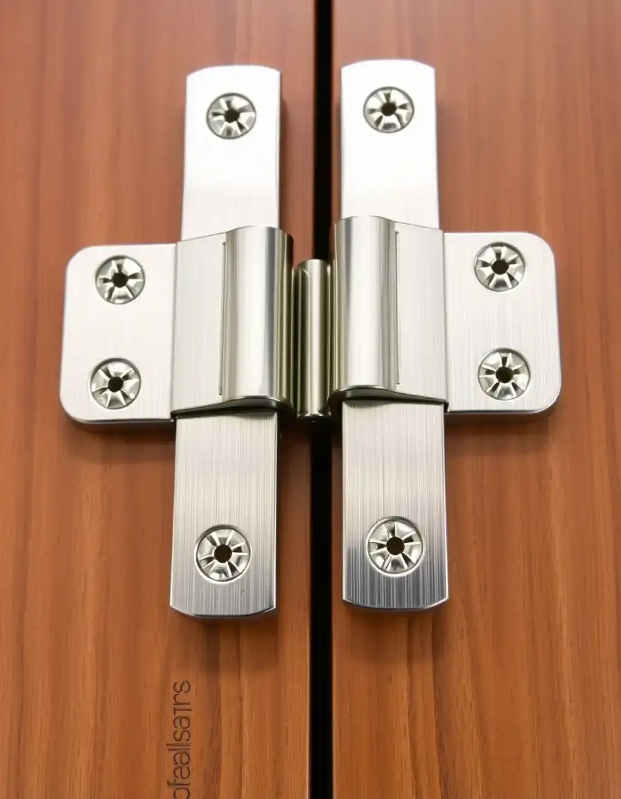 Charnières de placard à fermeture douce en finition nickel