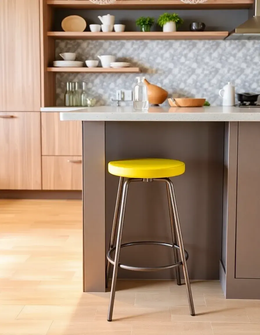 Tabouret de bar compact empilable pour petit ilot