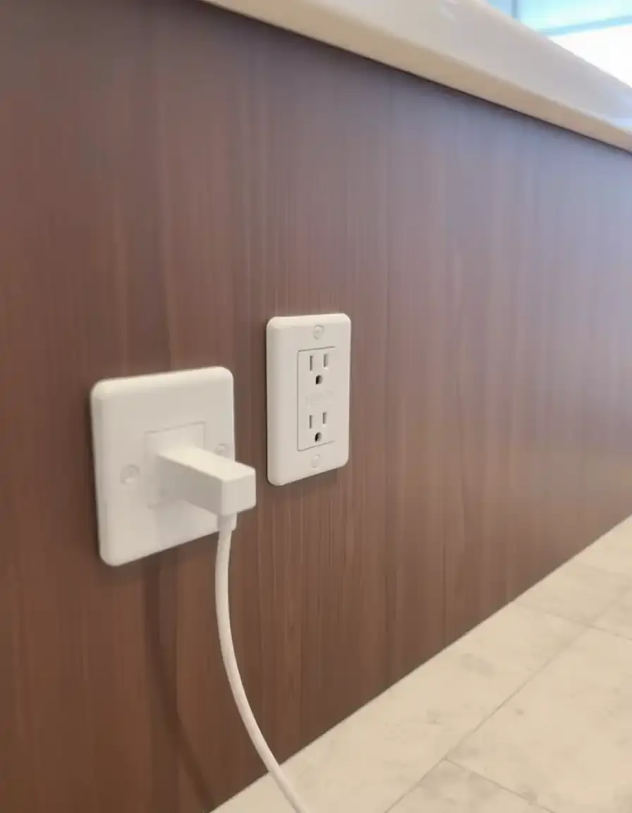 Prise escamotable pour plan de travail cuisine
