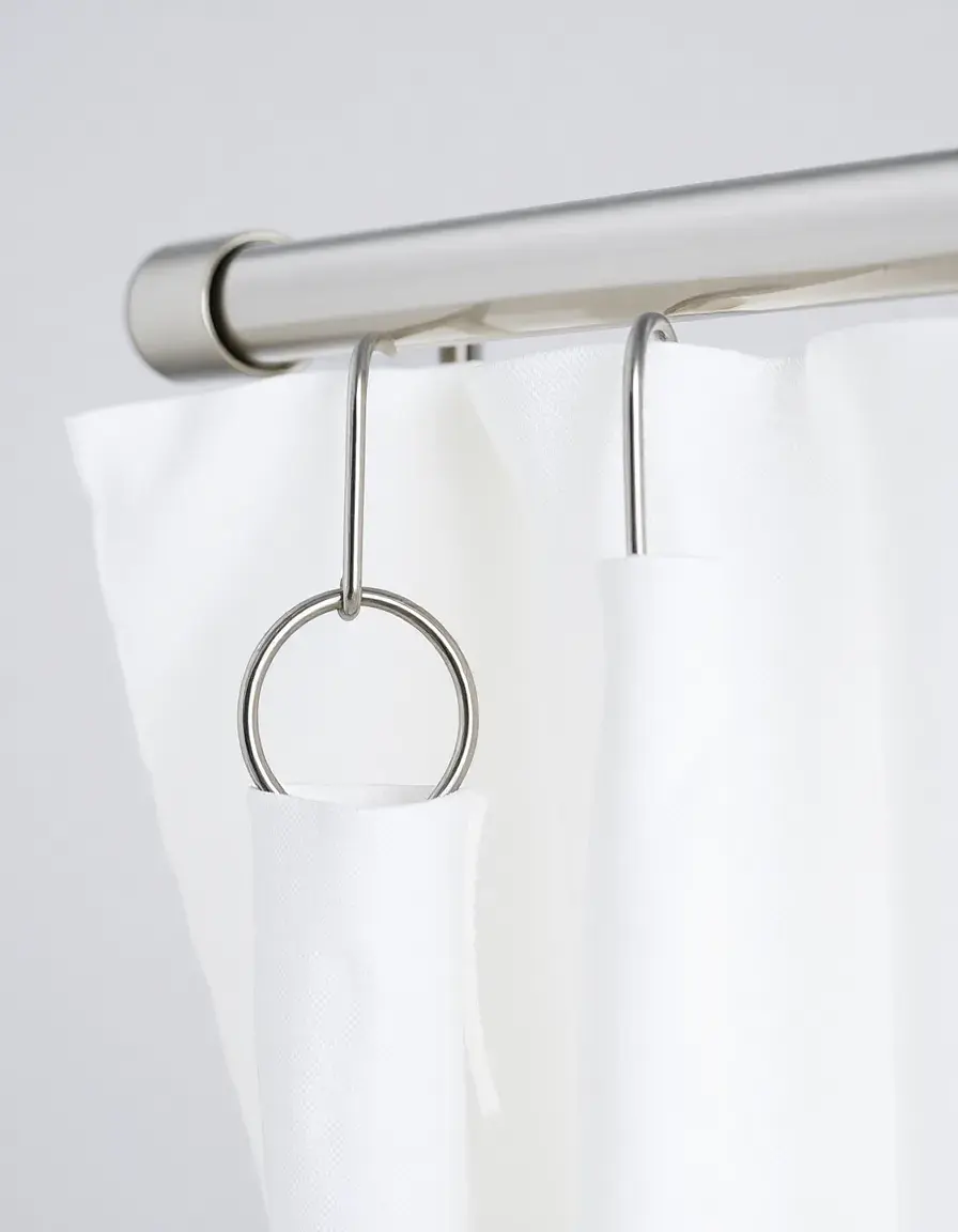 Anneaux à pinces en métal pour rideaux de cuisine