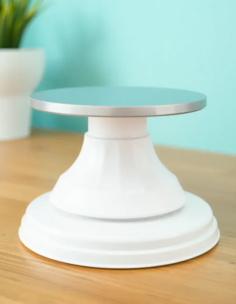 Plateau tournant Lazy Susan blanc pour organisation de table