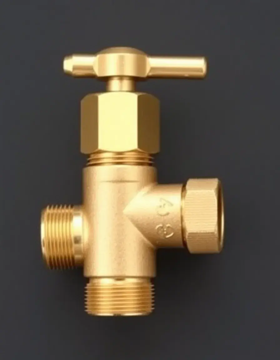 Valve d'arrêt d'angle en laiton pour robinetterie cuisine