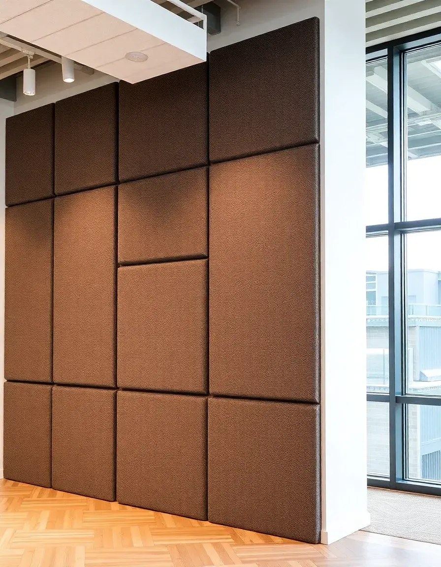 Panneau acoustique absorbant pour espace ouvert