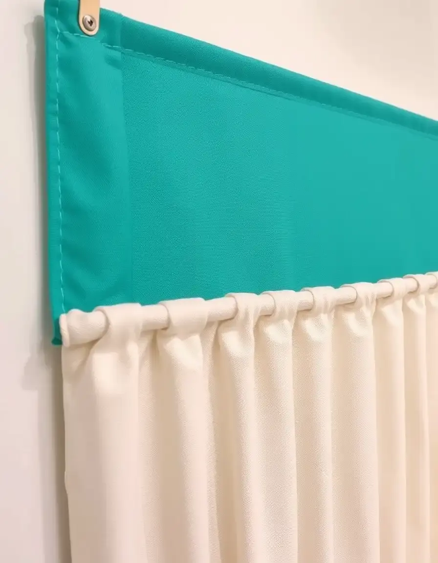 Séparation en tissu suspendu pour intérieur moderne