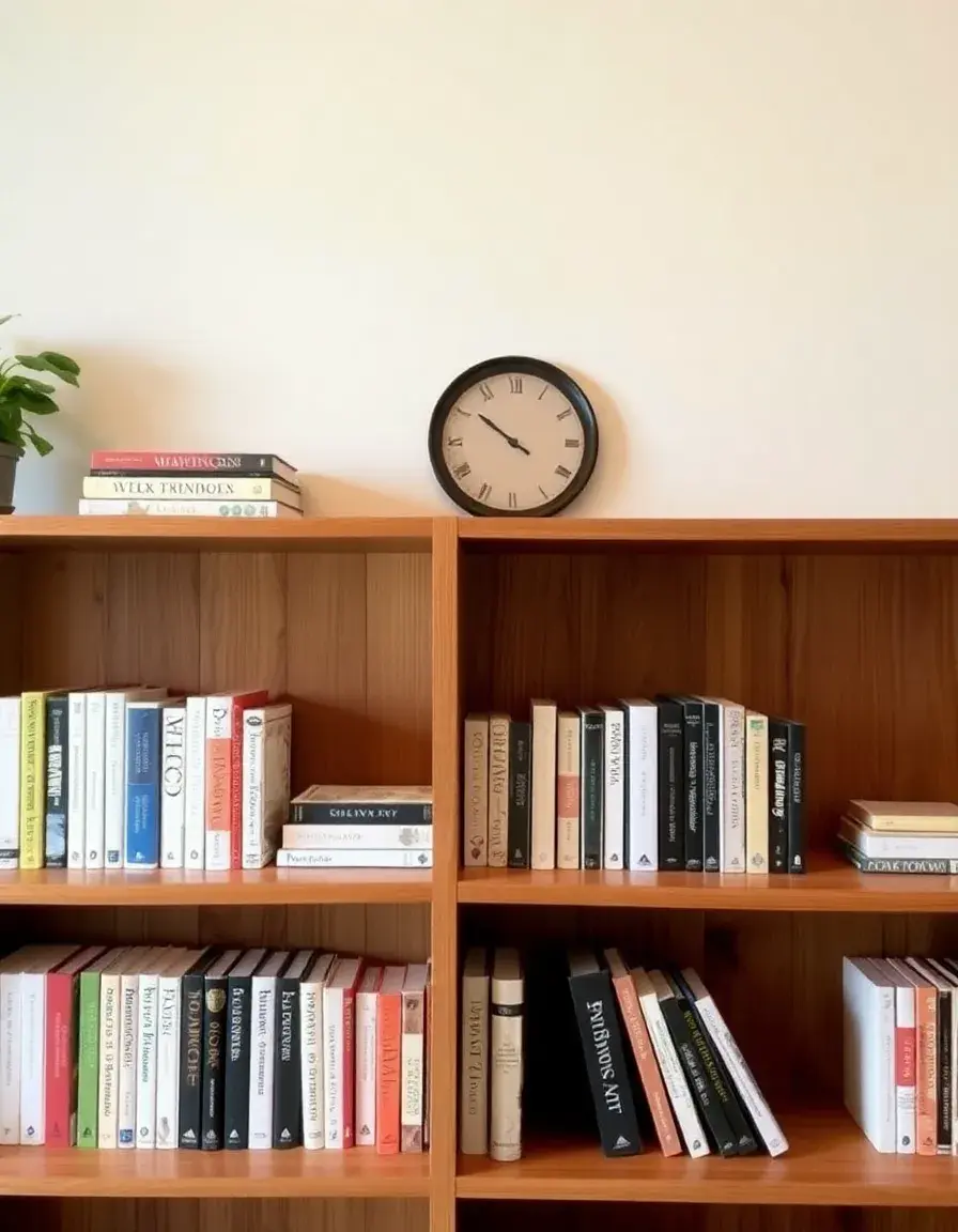 Bibliothèque basse en bois pour séparation de pièce