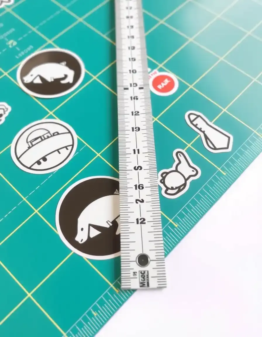 Measuring Ruler flexible pour stickers