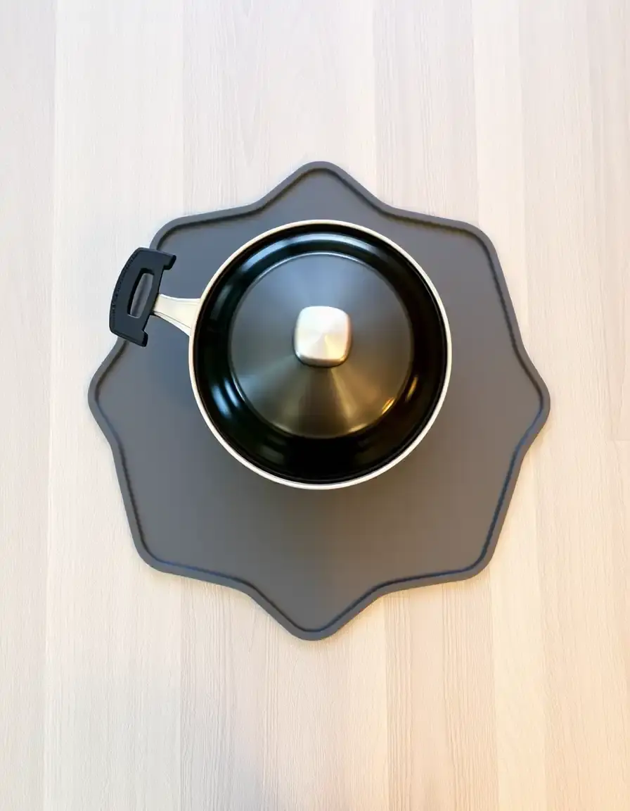 Dessous de plat en silicone en forme d'étoile résistant à la chaleur