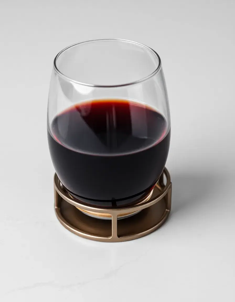 Anneau anti-goutte en métal pour bouteille de vin