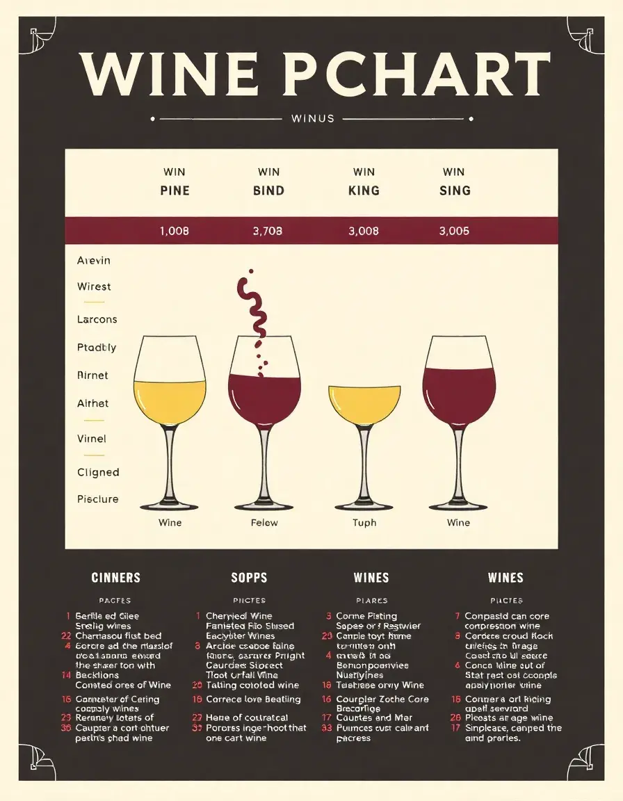 Affiche infographie accords mets et vins