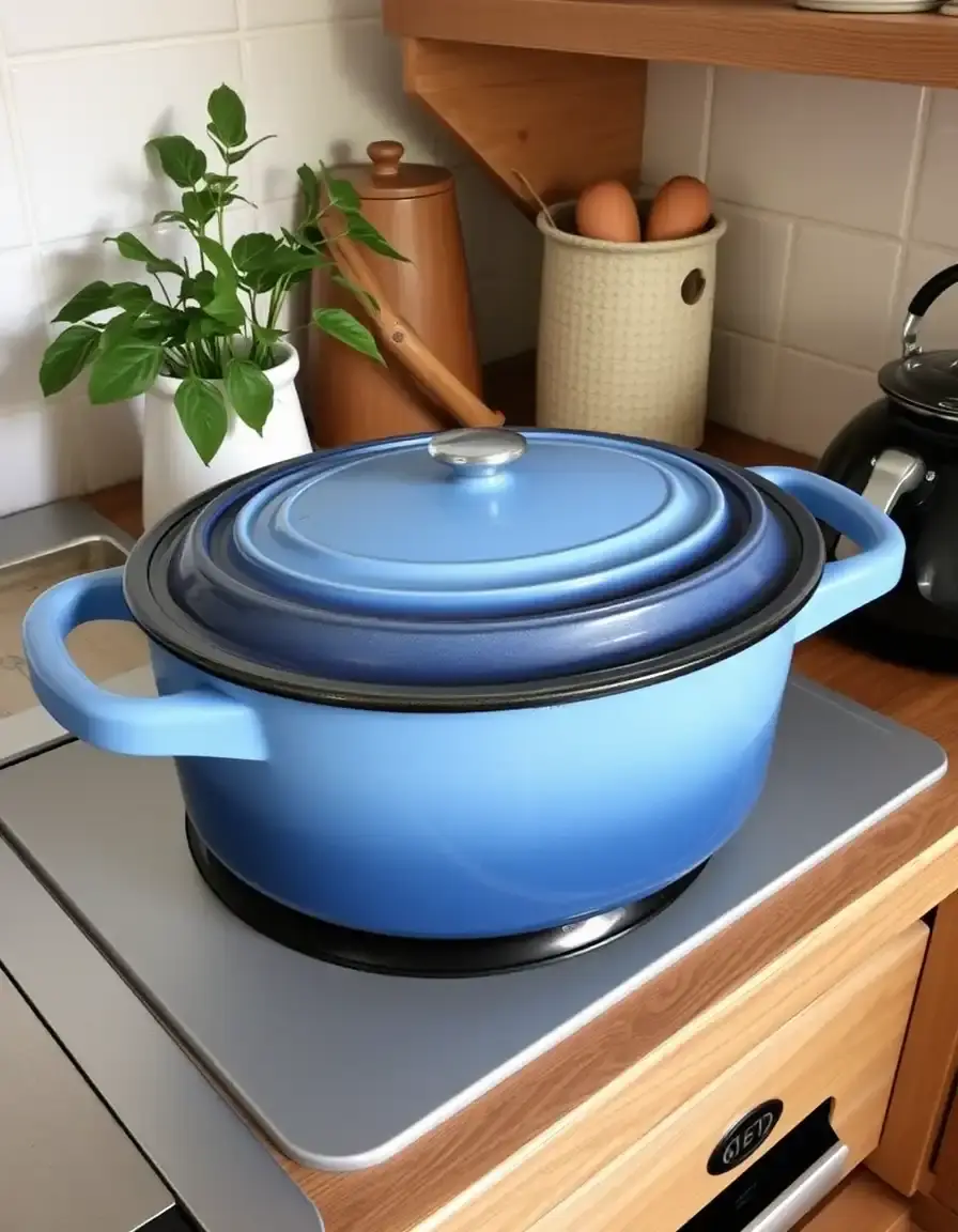 Cocotte en fonte émaillée ovale