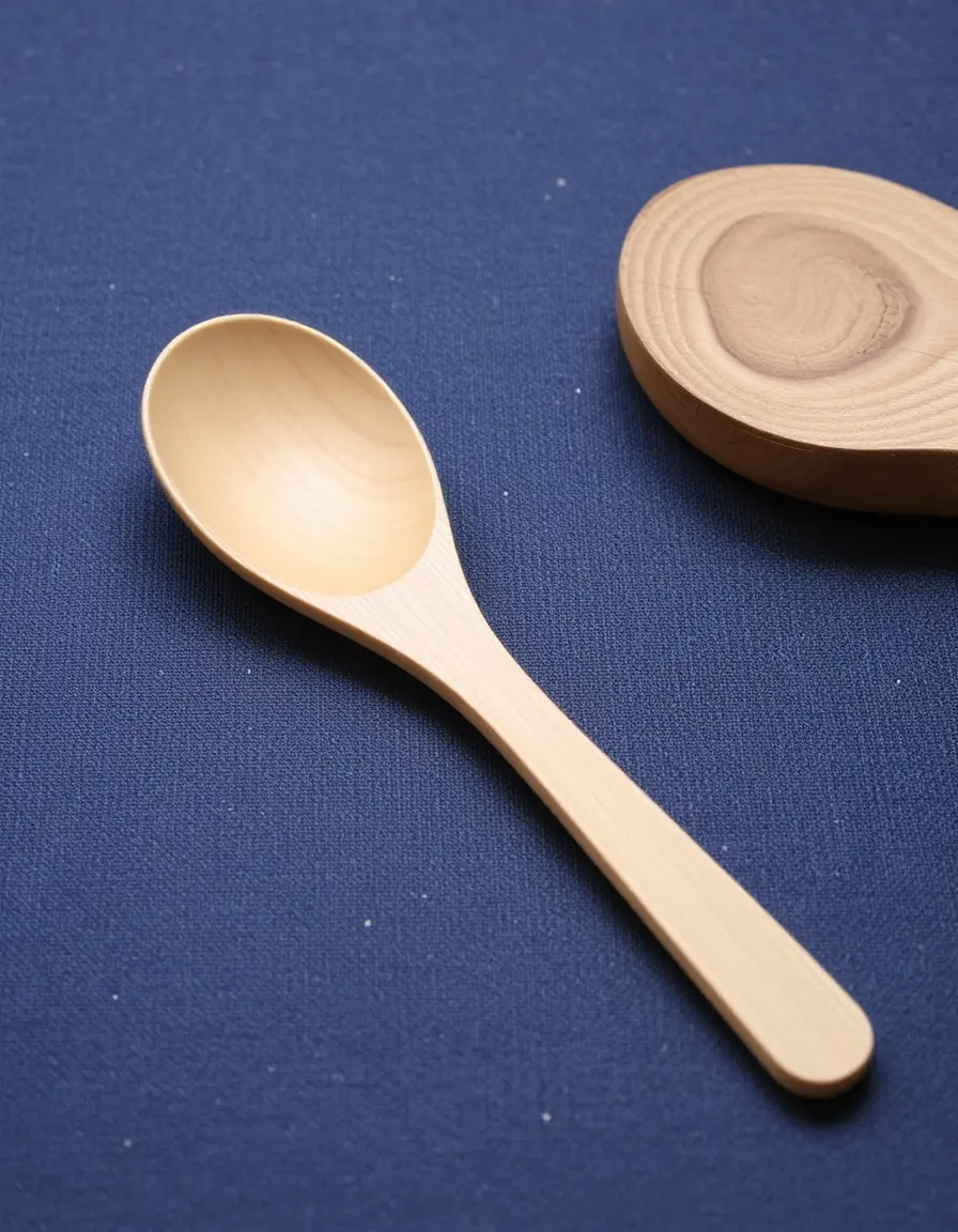 Cuillère en bois cuisine hêtre manche long