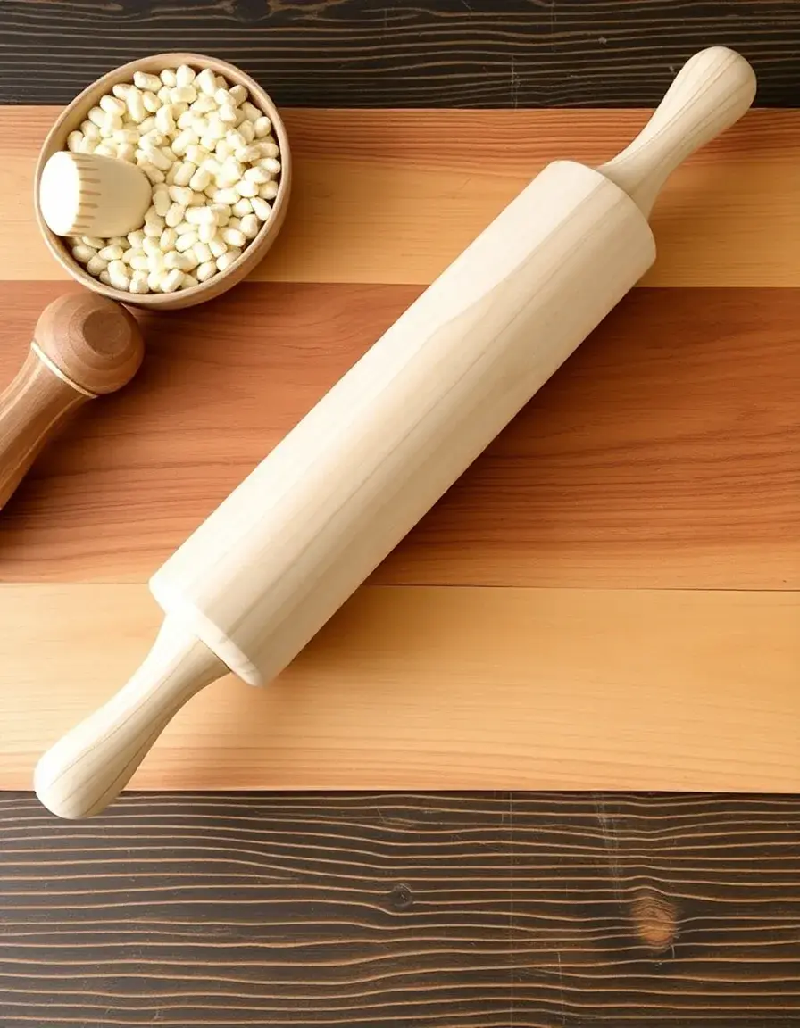 Rouleau à pâtisserie bois style français