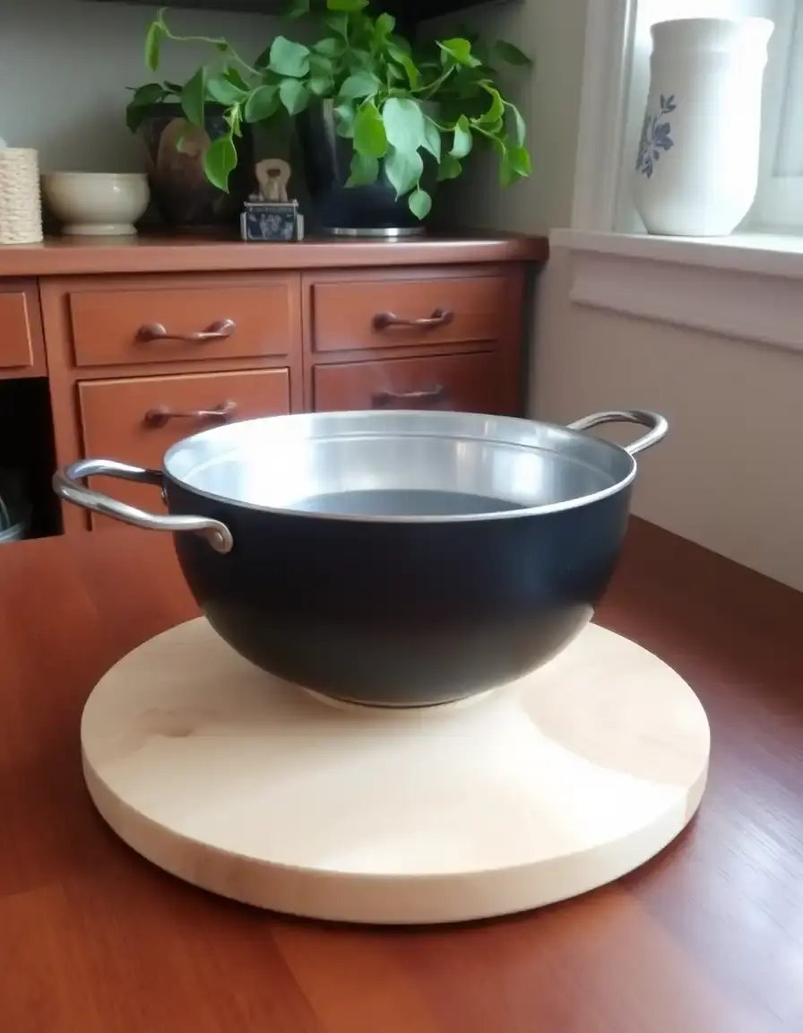 Dessous de plat bois rond base liège