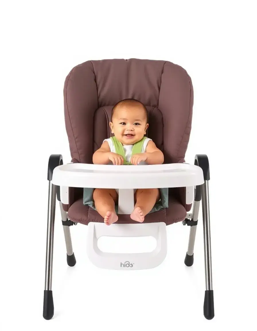 Chaise haute inclinable multi-positions pour nourrissons