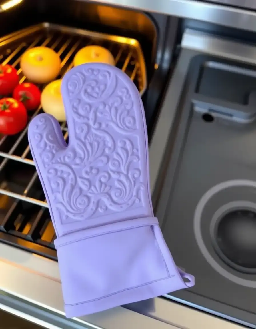 Gants de cuisine en silicone résistants à la chaleur