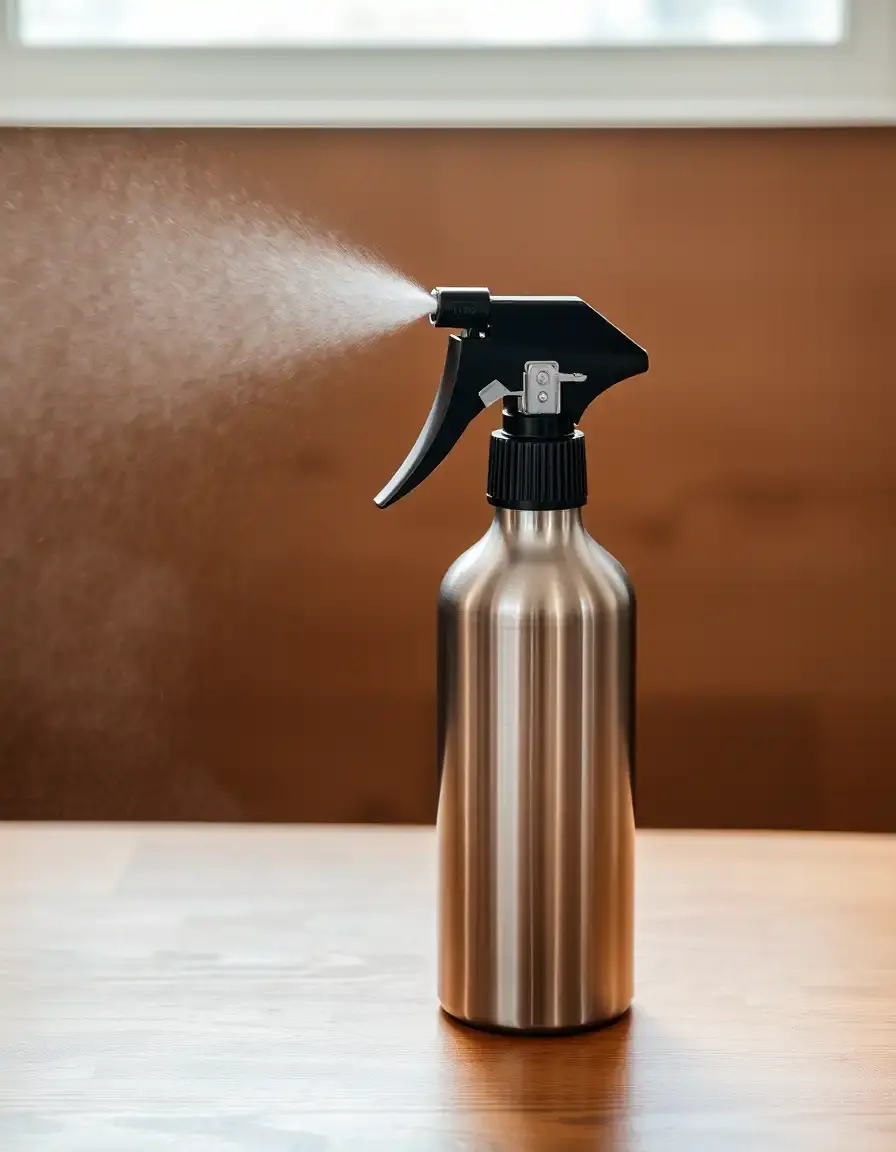Pulvérisateur d'huile en inox pour un dosage précis sur les légumes rôtis