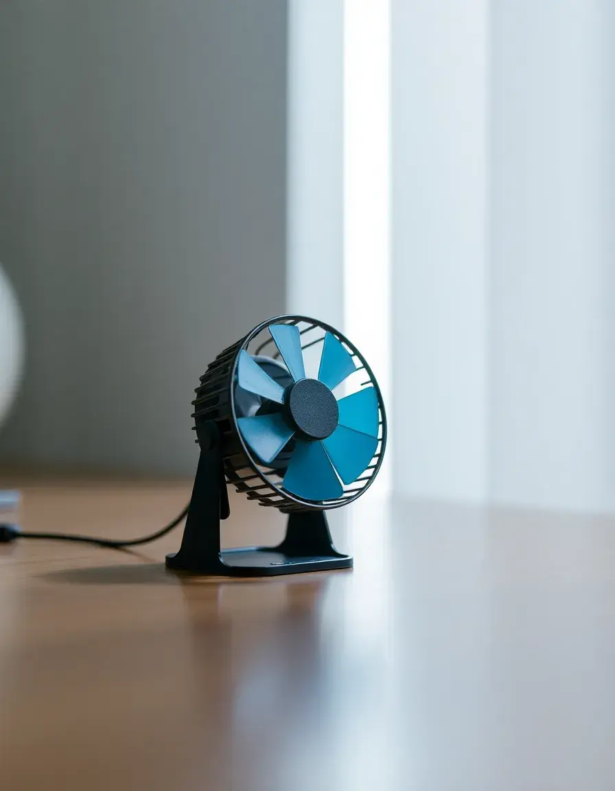 Petit ventilateur USB pour circulation d'air cuisine